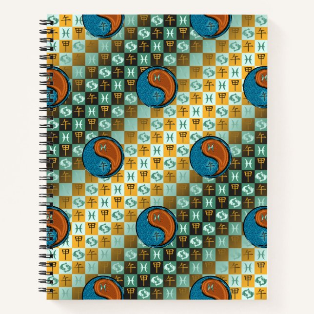 Pisces & Wood Horse Notebook (Front)
