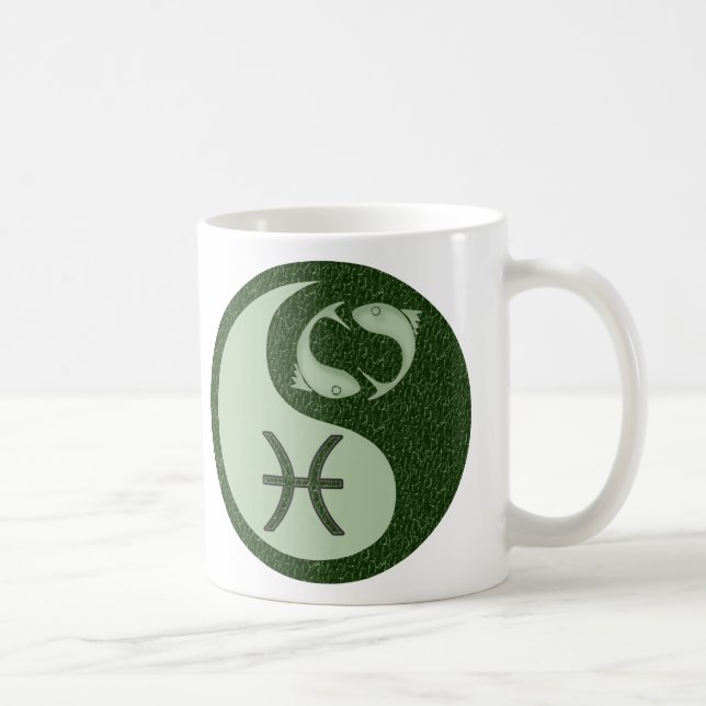 Pisces Yin Yang Coffee Mug (Right)
