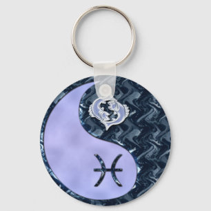 Pisces Yin Yang Keychain