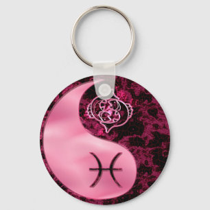 Pisces Yin Yang Keychain