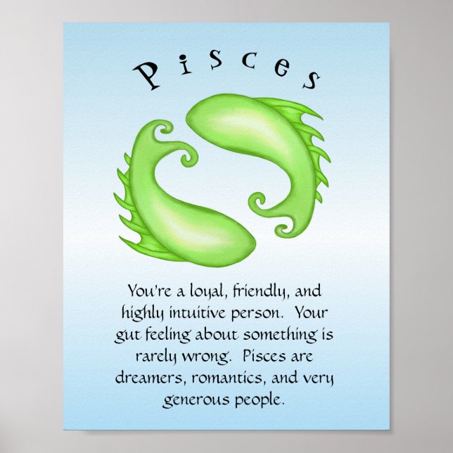 Pisces Zodiac Fish Astrology Sign (Front)
