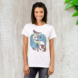 Pisces Zodiac Fish Celestial Astrology T-Shirt