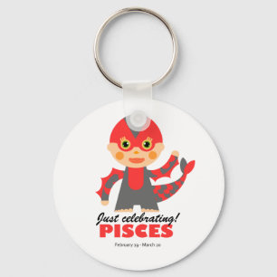 Pisces Zodiac for kids Keychain