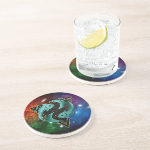 Pisces Zodiac Gift Astrology Coaster