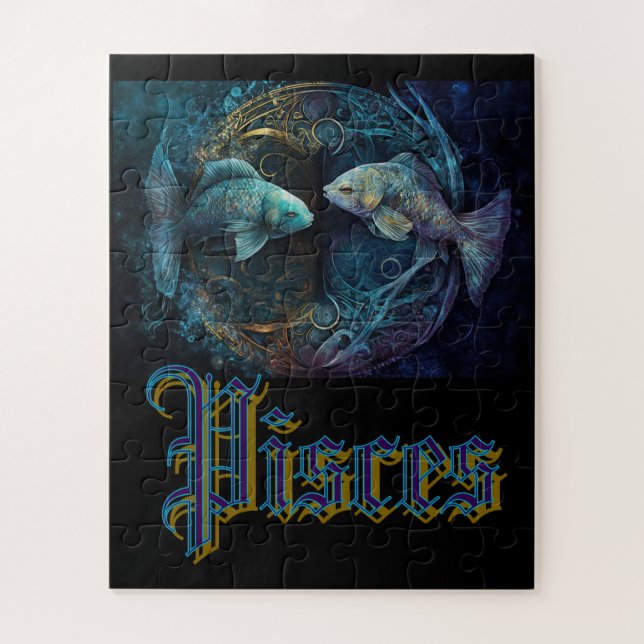 Pisces Zodiac Jigsaw Puzzle (Vertical)