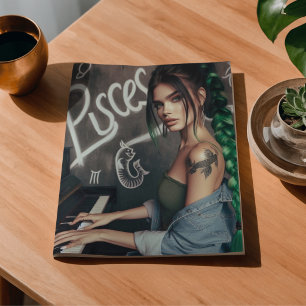 Pisces Zodiac Musician Piano Decoupage Tissue Paper