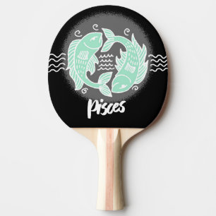 Pisces Zodiac Ping Pong Paddle