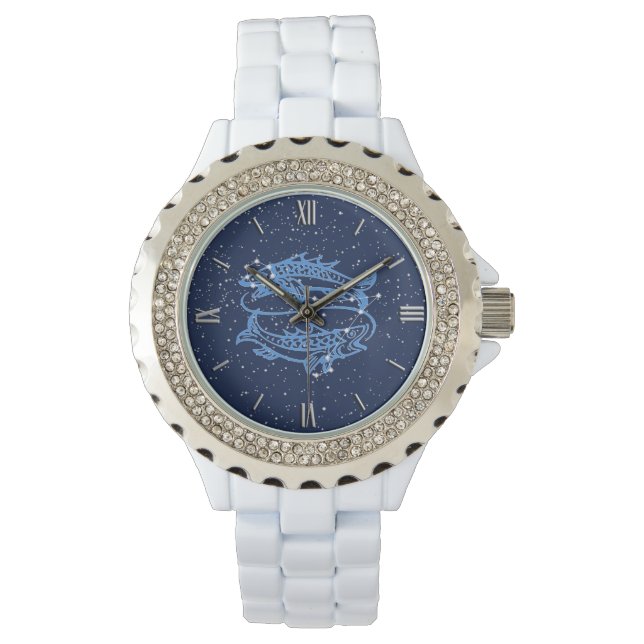 Pisces Zodiac Sign and Constellation Watch (Front)