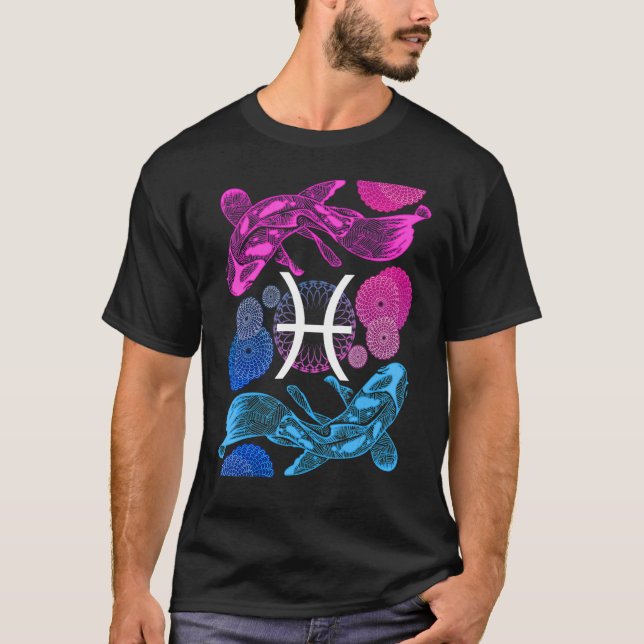 Pisces Zodiac Sign Astrology 1 T-Shirt (Front)