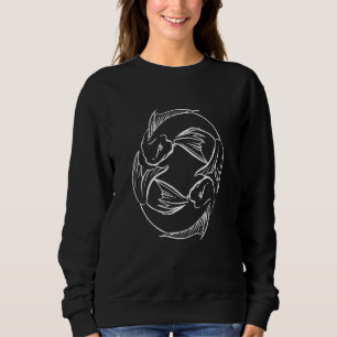 Pisces Zodiac Sign Astrology Horoscope Fish Symbol Sweatshirt