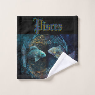 Pisces Zodiac Sign Bath Towel Set
