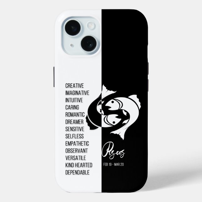 Pisces Zodiac Sign Case-Mate iPhone Case (Back)