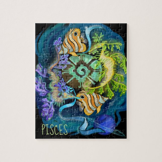 Pisces Zodiac Sign Jigsaw Puzzle (Vertical)