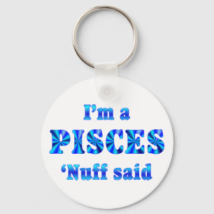 Pisces Zodiac Sign Keychain