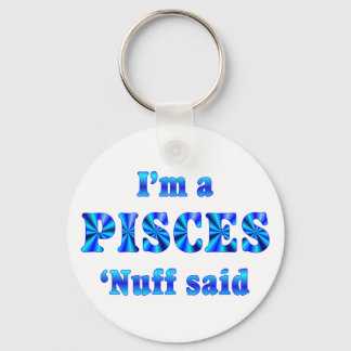 Pisces Zodiac Sign Keychain