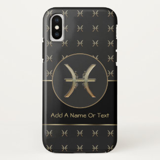 Pisces Zodiac Sign Personalized iPhone X Case