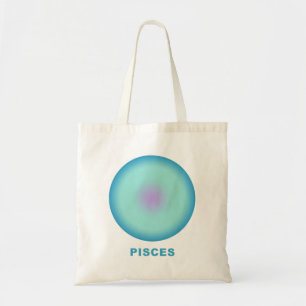 Pisces Zodiac Sign Stylish Gradient  Tote Bag