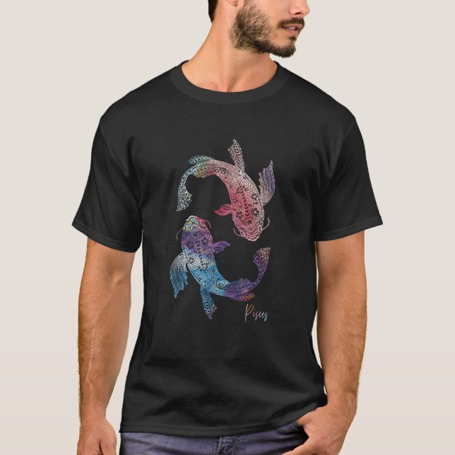 Pisces Zodiac Sign  T-Shirt (Front)