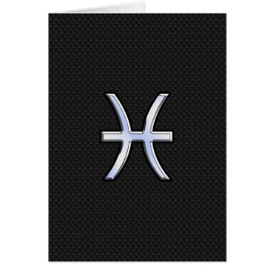 Pisces Zodiac signe sur Black Snake Décor de peau
