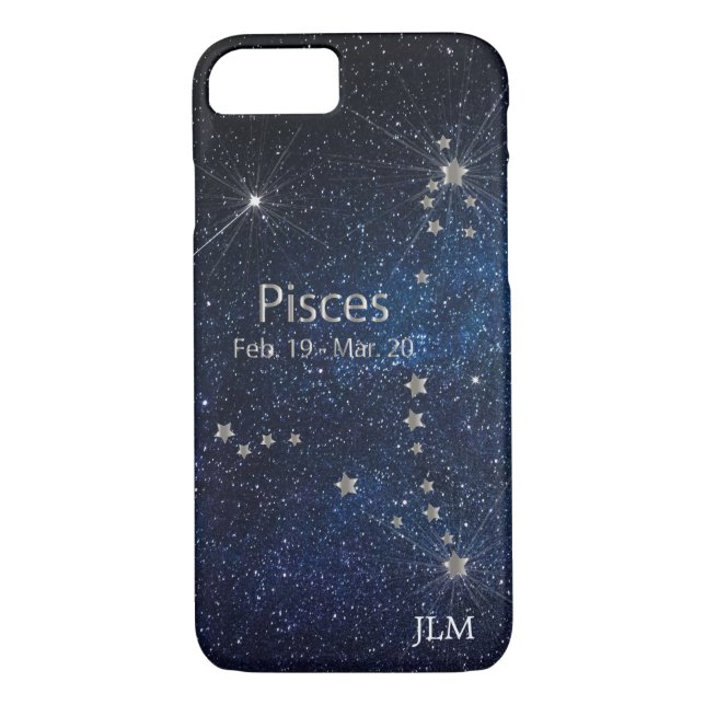 Pisces - Zodiac Star Sign Case-Mate iPhone Case (Back)