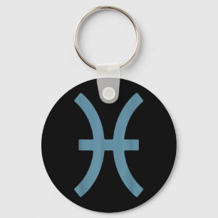Pisces Zodiac Style Keychain