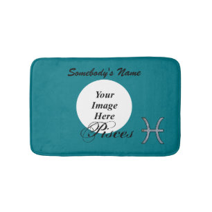 Pisces Zodiac Symbol Element by Kenneth Yoncich Bath Mat