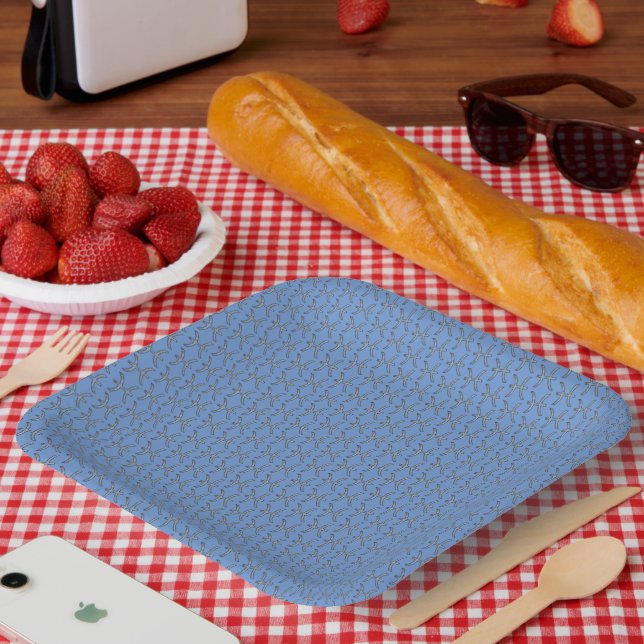 Pisces Zodiac Symbol Element by Kenneth Yoncich Paper Plate (Picnic)