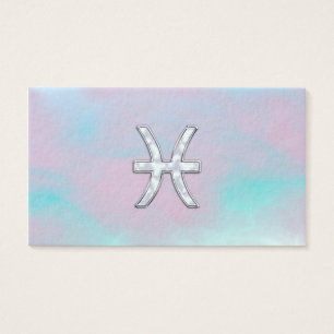 Pisces Zodiac Symbol Mother of Pearl style