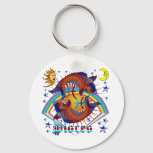 Pisces-Zodiac-V-1 Keychain
