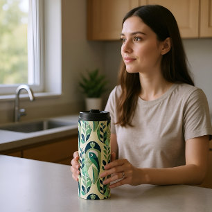 Pisces Zodiac Woman Abstract Art  Thermal Tumbler