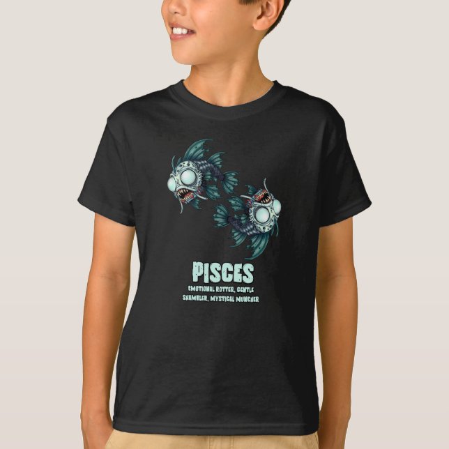 Pisces Zombie T-Shirt (Front)