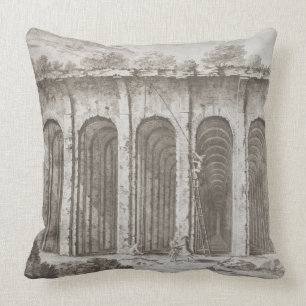 Piscina Mirabilis, from 'Avanzi della Antichita es Throw Pillow