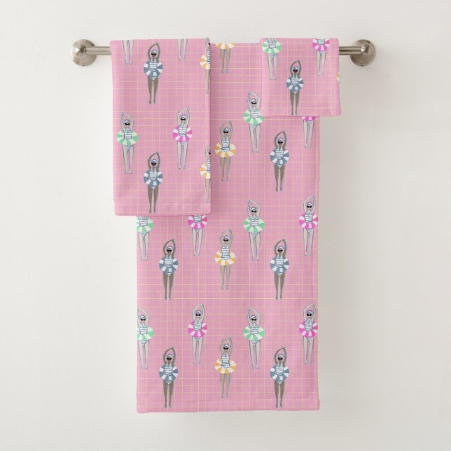 Piscine Artistique Moderne Rose (En situation)
