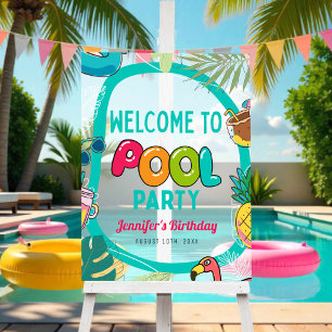 Piscine Fête Anniversaire Frosted Bienvenue