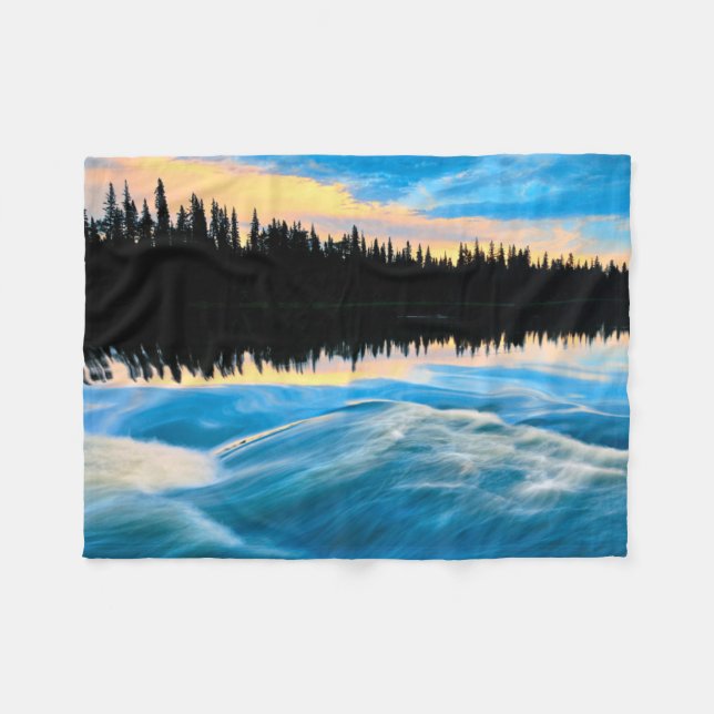 Pisew Falls Provincial Park | Canada Fleece Blanket (Front (Horizontal))