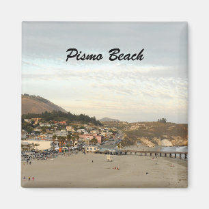 Pismo Beach Beautiful View Square Magnet