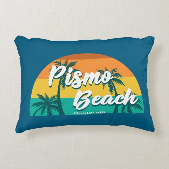 Pismo Beach California Accent Pillow (Front)
