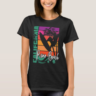 Pismo Beach California Retro Sunset Beach Surf Sou T-Shirt