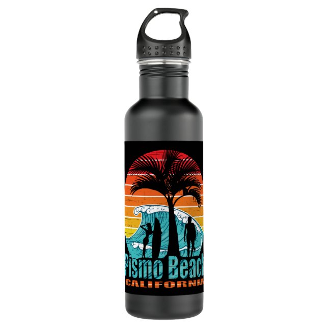 Pismo Beach California Surfers 710 Ml Water Bottle (Front)