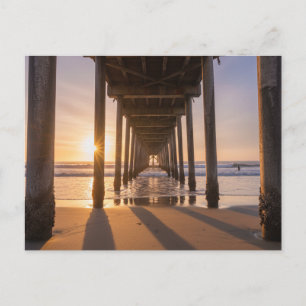  Pismo Beach, California View Under the Pier  Postcard