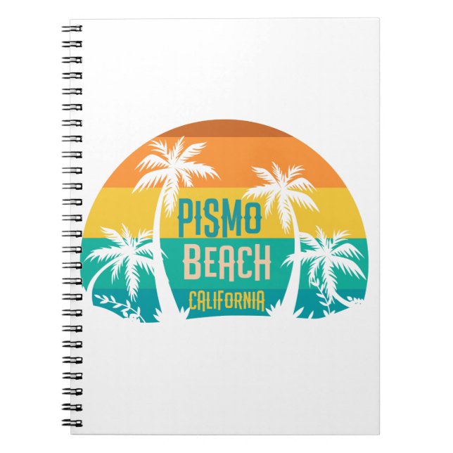 Pismo Beach Retro Notebook (Front)