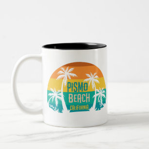 Pismo Beach Retro Two-Tone Coffee Mug