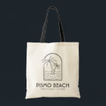 Pismo Beach Wedding Welcome Destination Wedding Tote Bag<br><div class="desc">Welcome your Pismo Beach wedding guests with these custom wedding welcome bags! Embrace the sunny spirit with this classic tote featuring a palm tree and ocean line sketch design. Customize it with the name and location of your wedding. Give your guests a stylish gift to be used long after the...</div>