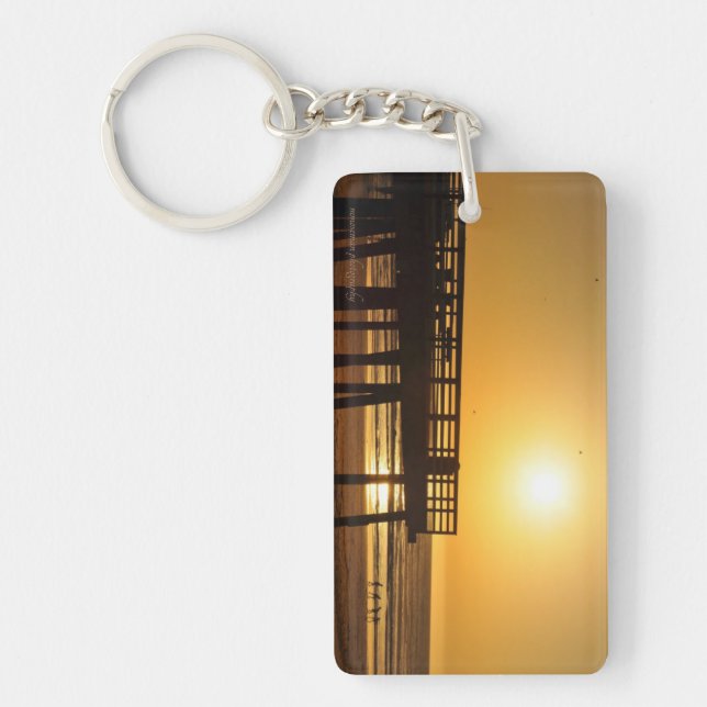 Pismo Pier in the Sun Keychain (Front)