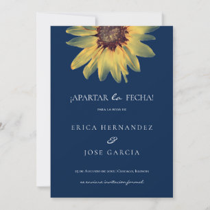 Piso rústico de girasol Enregistrer La Carte Date