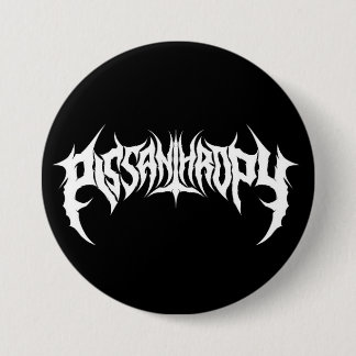 Pissanthropy Death Metal Fake Band Button