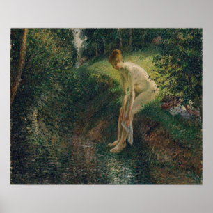 Pissarro - Bather In The Woods Poster