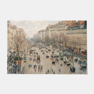Pissarro - Boulevard Montmartre, Afternoon Sun Doormat