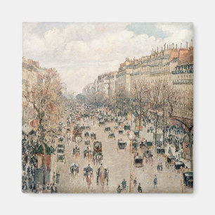 Pissarro - Boulevard Montmartre, Afternoon Sun Magnet