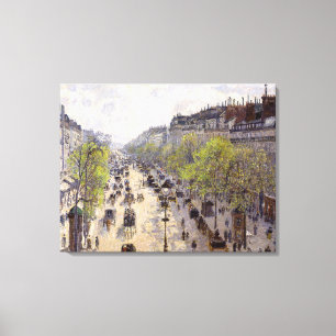 Pissarro - Boulevard Montmartre, Spring Canvas Print